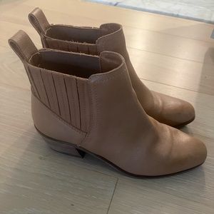 Leather booties